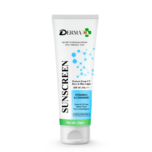 DREMA KR Ceramide & Vitamin C Sunscreen Cream | Radiant Shield SPF 45,PA++++ |UVA UVB Sun Protection -50gm