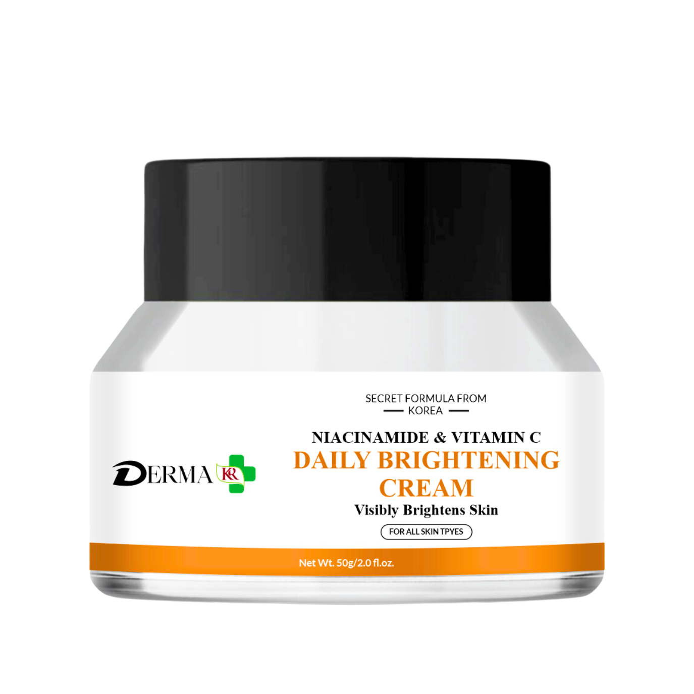 DERMA KR Niacinamide & vitamin C daily brightening face cream | For man and Women -50gm