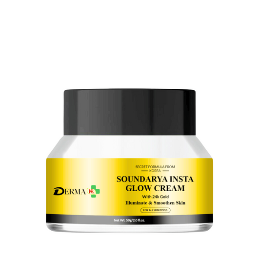 DERMA KR Soundarya Glow Cream with 24K Gold |Looking Fresh and Youthful Glow|- 50gm
