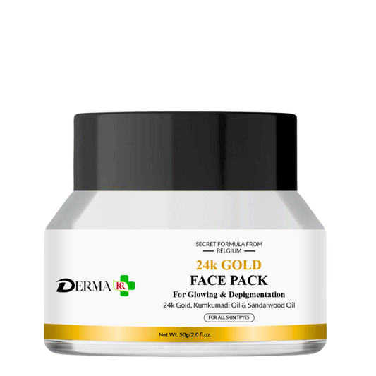 DERMA KR 24k GOLD FACE MASK For Glowing & Depigmentation | For Men & Women | - 50gm