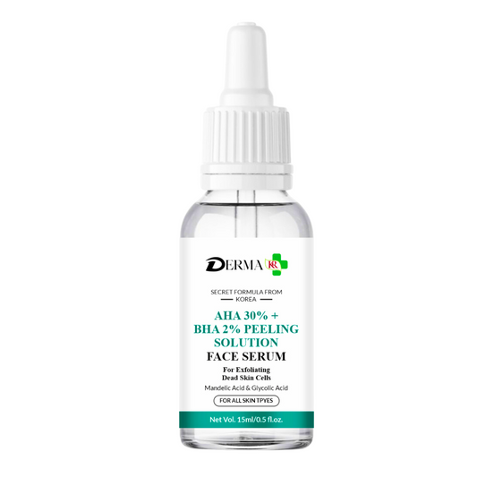 DERMA KR  AHA 30% + BHA 2% Peeling Solution Face Serum | Remove Dark Spots & Pigmentation||-