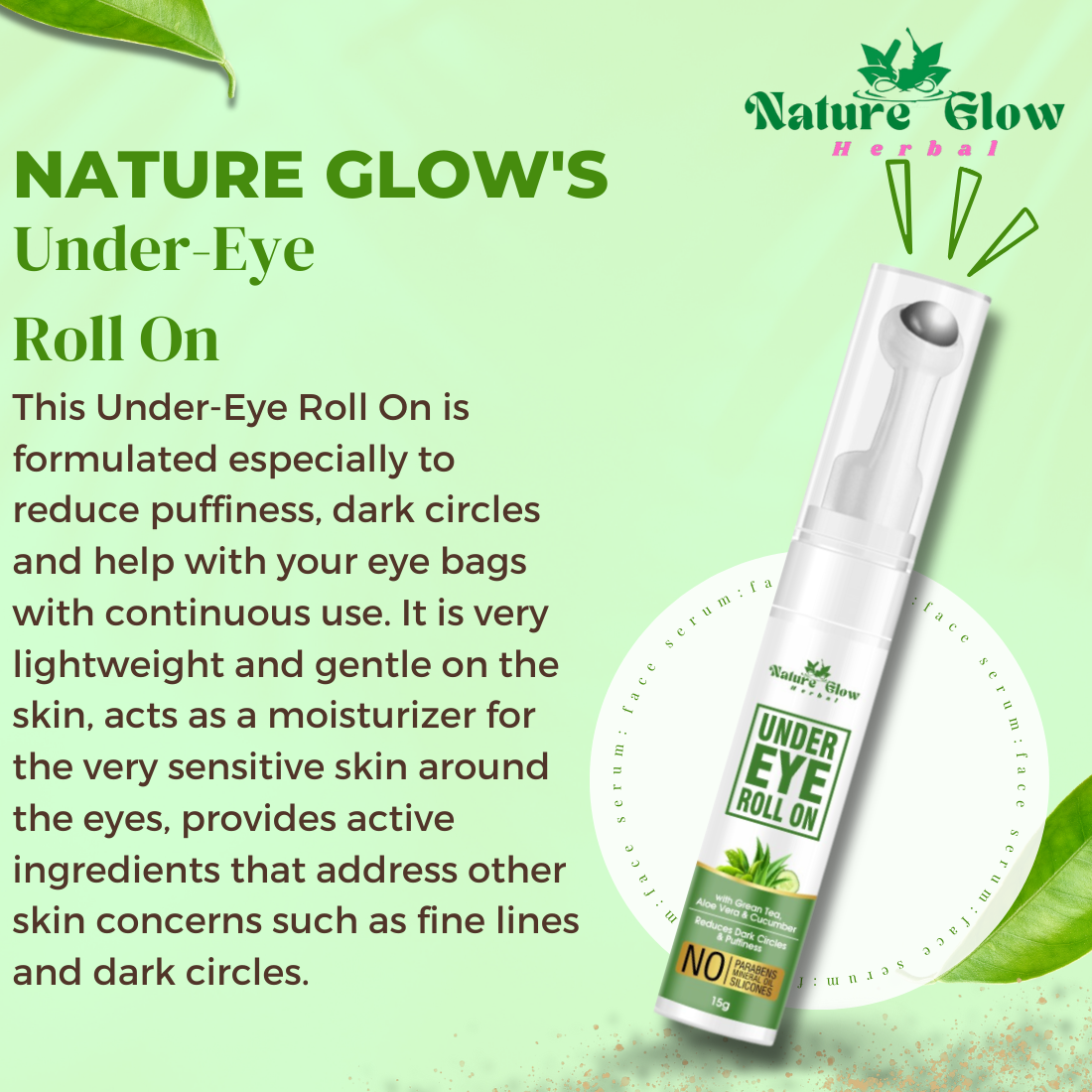 Nature Glow Under Eye Green Tea Roll on