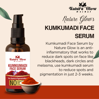 Nature Glow Herbal BUY 15+30ml KUMKUMADI FACE SERUM & GET FREE Lemongrass Essential Oil & Save💸₹585