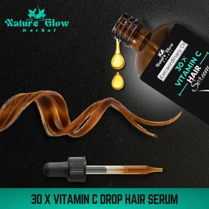 Nature Glow Herbal BUY 30+60ml 30X VITAMIN C DROP HAIR SERUM & GET FREE 30ml Rose Essential Oil &Save💸₹620