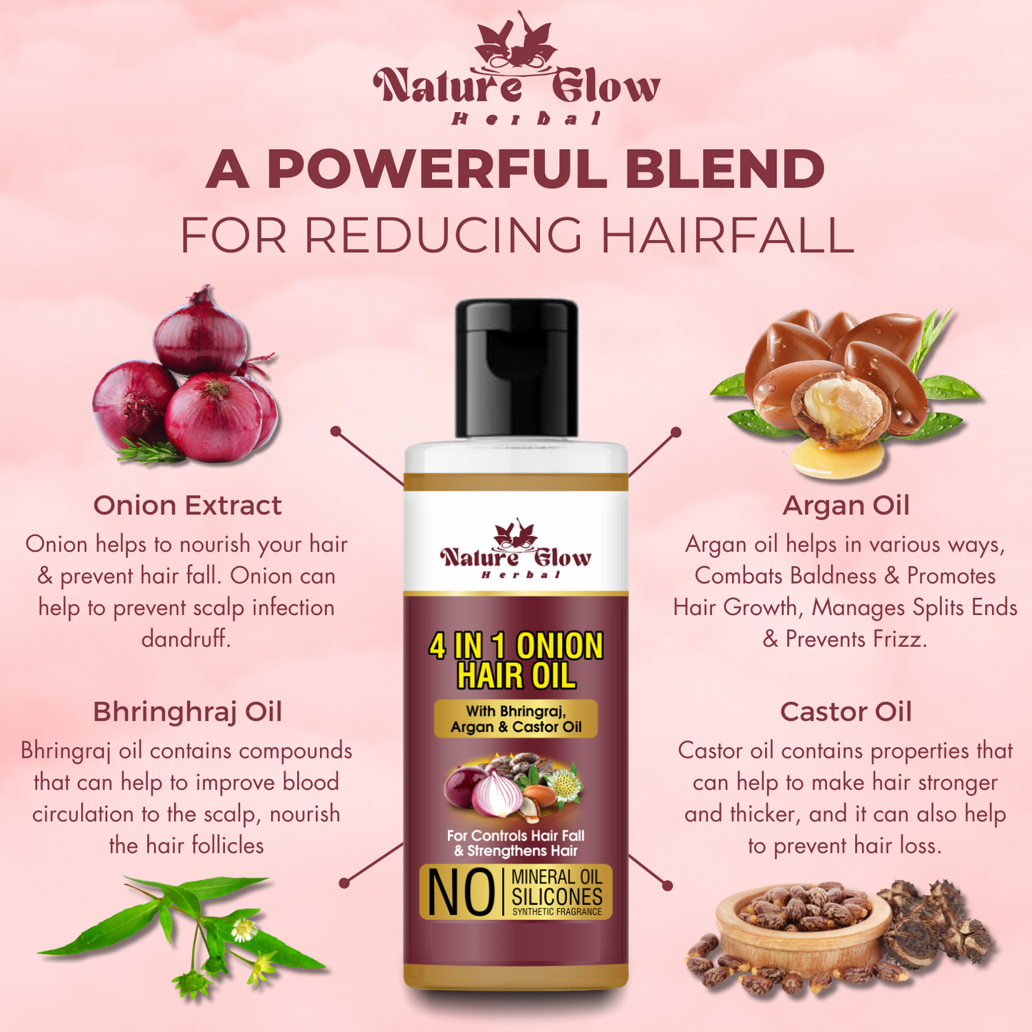 Nature Glow 4-in-1 Hair Oil