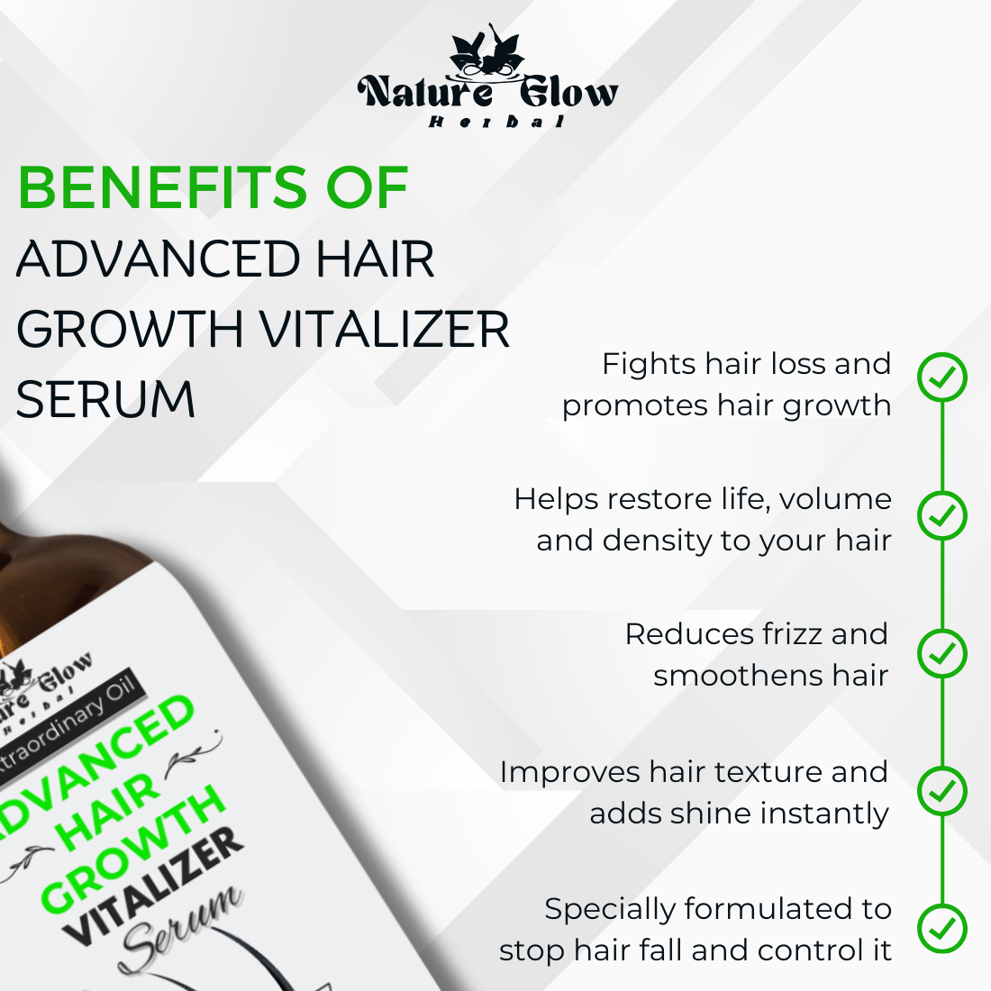 Nature Glow Advanced Hair Growth Vitalizer Serum