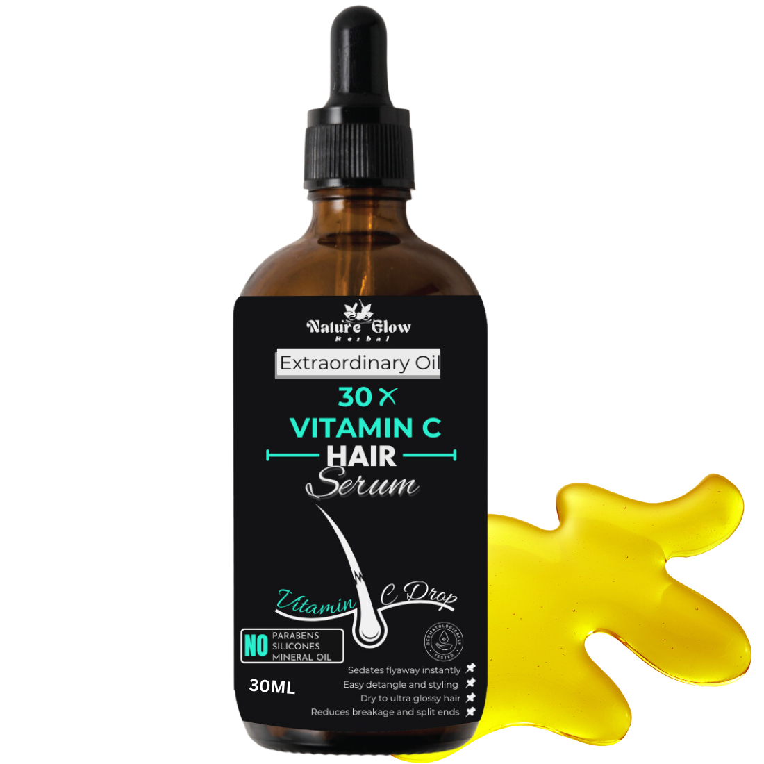 Nature Glow 30X Vitamin C Drop Hair Serum