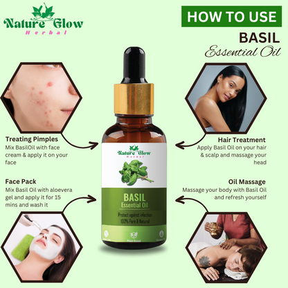 Nature Glow Herbal BUY 60+30ml TOTAL REPAIR 5 HAIR SERUM & GET FREE 30ml Basil Essential Oil &Save💸₹599