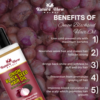 Nature Glow Onion Black Seed Hair Oil