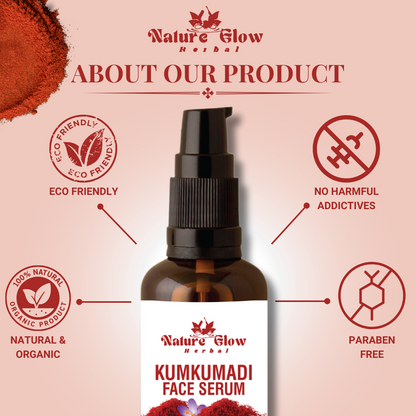 Nature Glow Herbal BUY 30ml KUMKUMADI FACE SERUM & GET Free 15ml Argan Facial Oil & Save 💸₹290