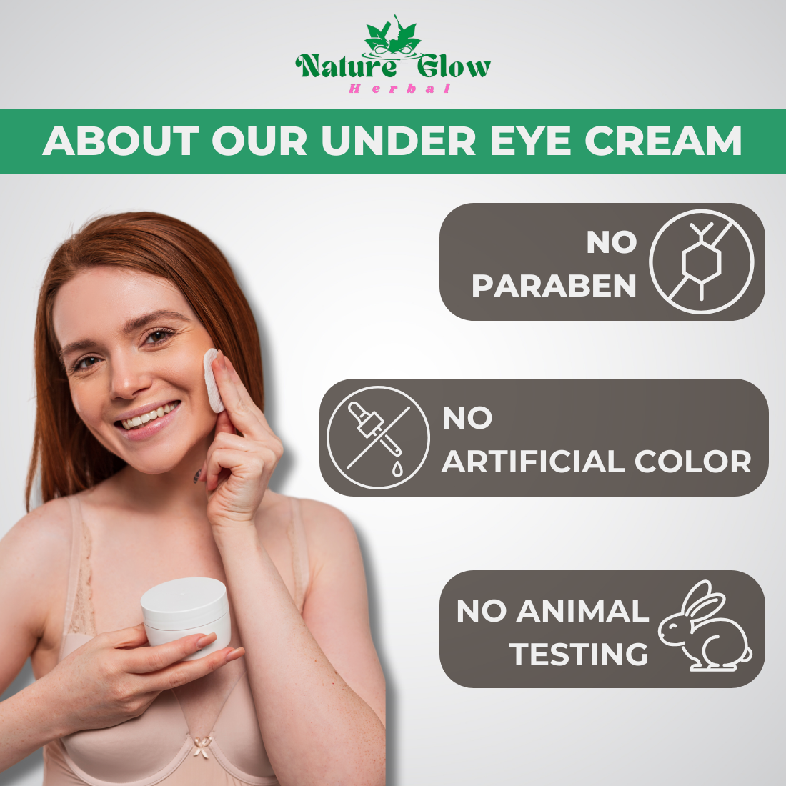 Nature Glow Under Eye Cream.