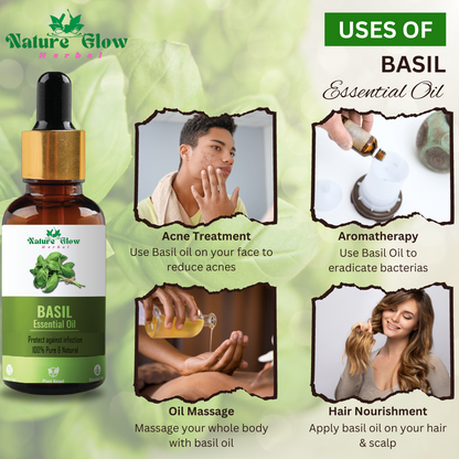 Nature Glow Herbal BUY 30ml 30X VITAMIN C DROP HAIR SERUM & GET FREE 15ml Basil Essential Oil & Save💸₹399