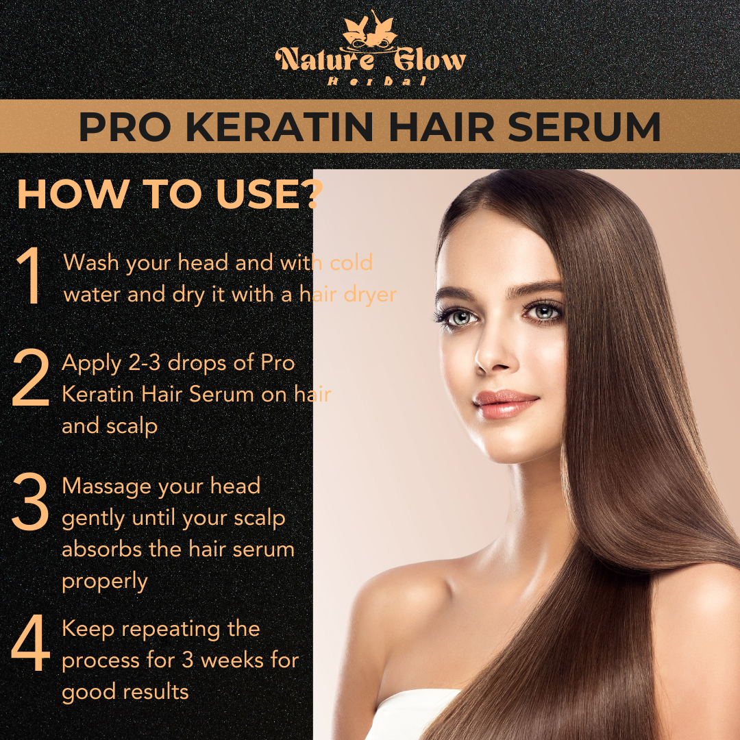 Nature Glow Pro Keratin Hair Serum