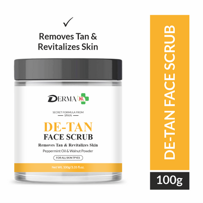 DERMA KR D-TAN Face Scrub | Removes Tan, Blackheads and Dirt | For Men & Women – 50gm