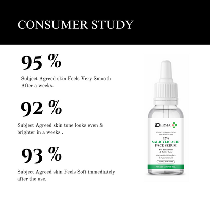 DERMA KR 2% Scilicylic acid face Serum |  Reduces Excess Oil, Blemishes & Bumpy Texture| Women & Men|