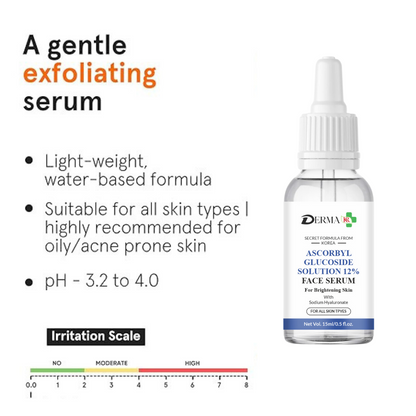 DREMA KR Ascorbyl glucoside solution 12% Face Serum |Natural and organic Serum.