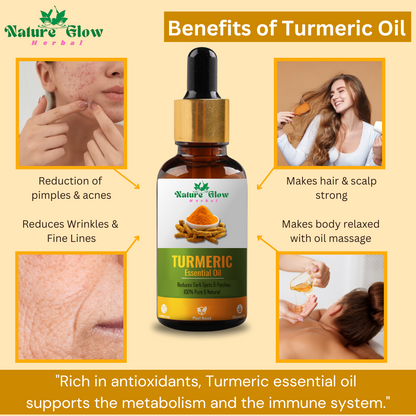 Nature Glow Herbal BUY 60ml ADVANCED HAIR GROWTH VITALIZER SERUM & GET Free 30ml Organic Turmeric Essential Oil &Save 💸₹599