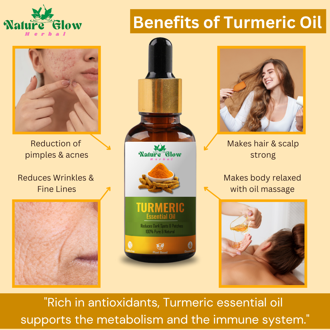 Nature Glow Herbal BUY 30+60ml ADVANCED HAIR GROWTH VITALIZER SERUM & GET FREE 30ml Turmeric Essential Oil & Save💸₹599