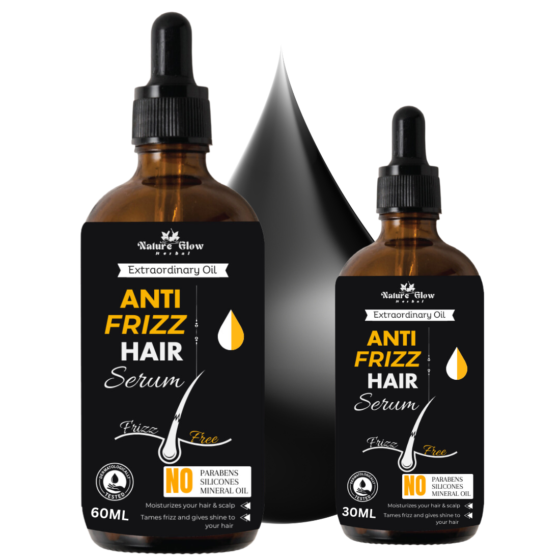 Nature Glow Anti Frizz Hair Serum