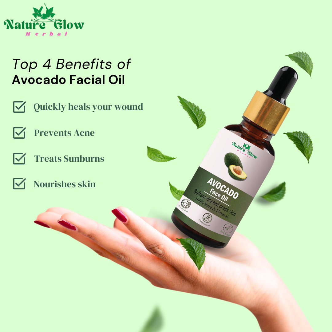 Nature Glow Herbal BUY 30ml Anti-Ageing Night Serum & GET Free 15ml Avocado Facial Oil & Save 💸₹260