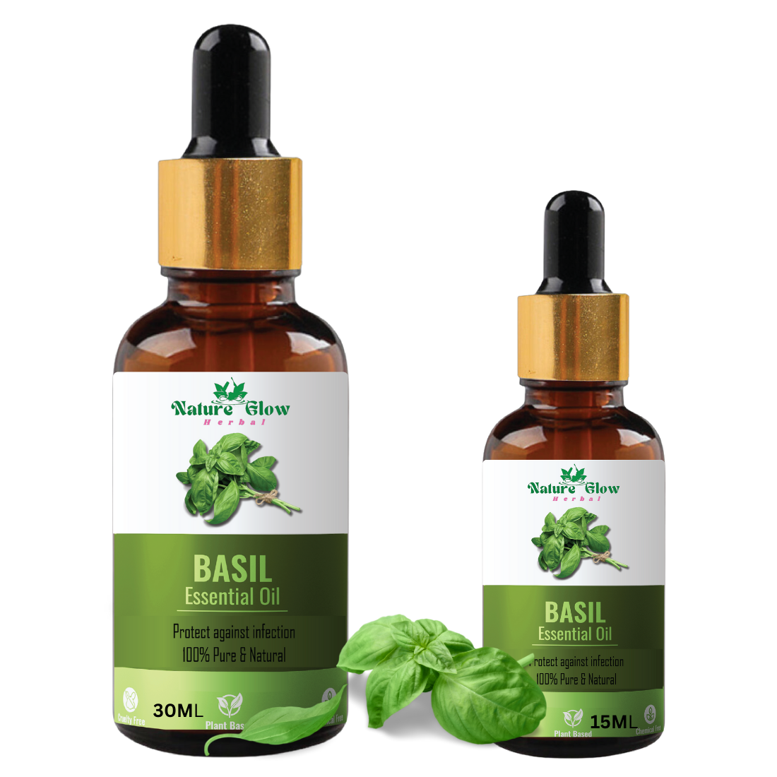 Nature Glow  Pure Basil Essential Oil