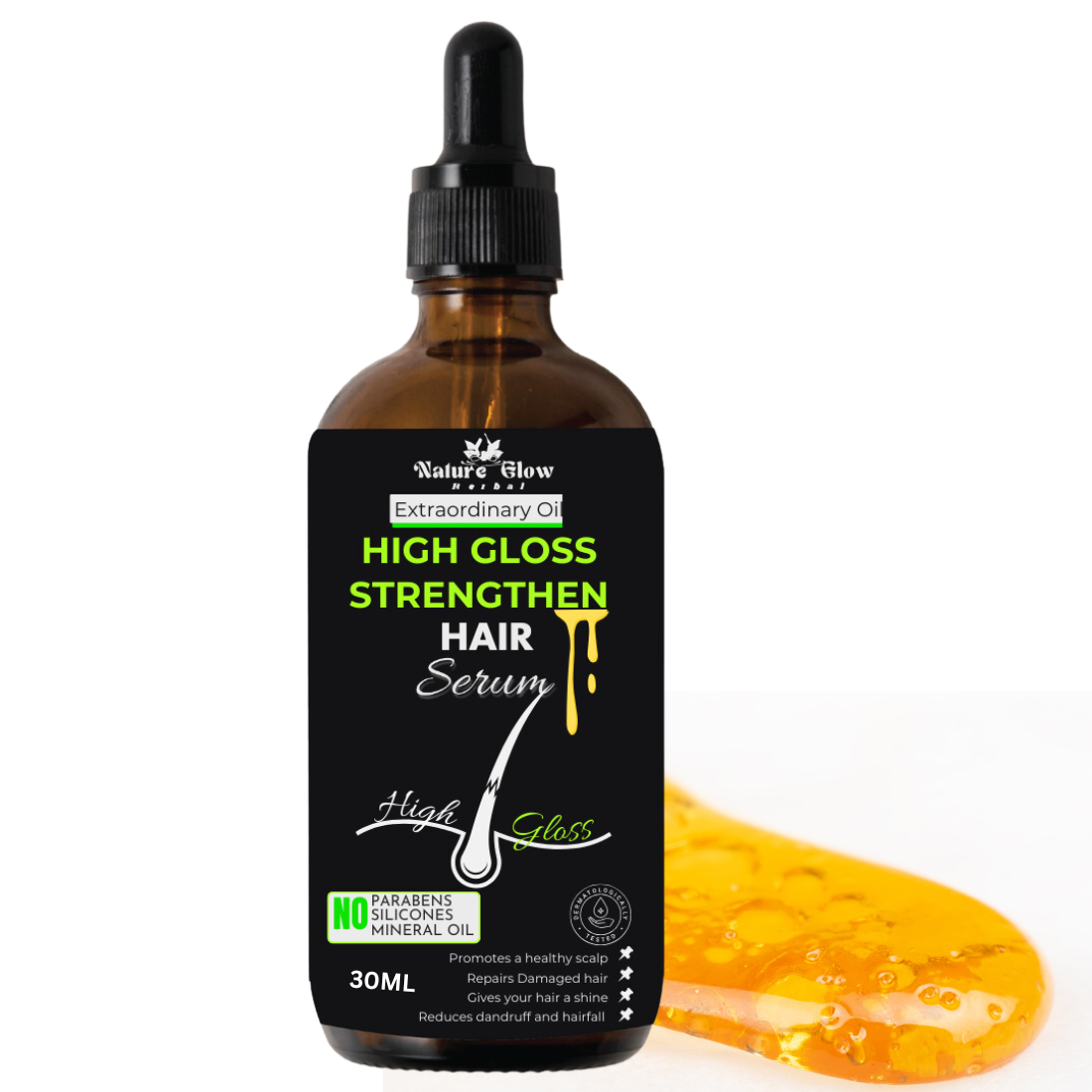 Nature Glow High Gloss Strengthening Hair Serum