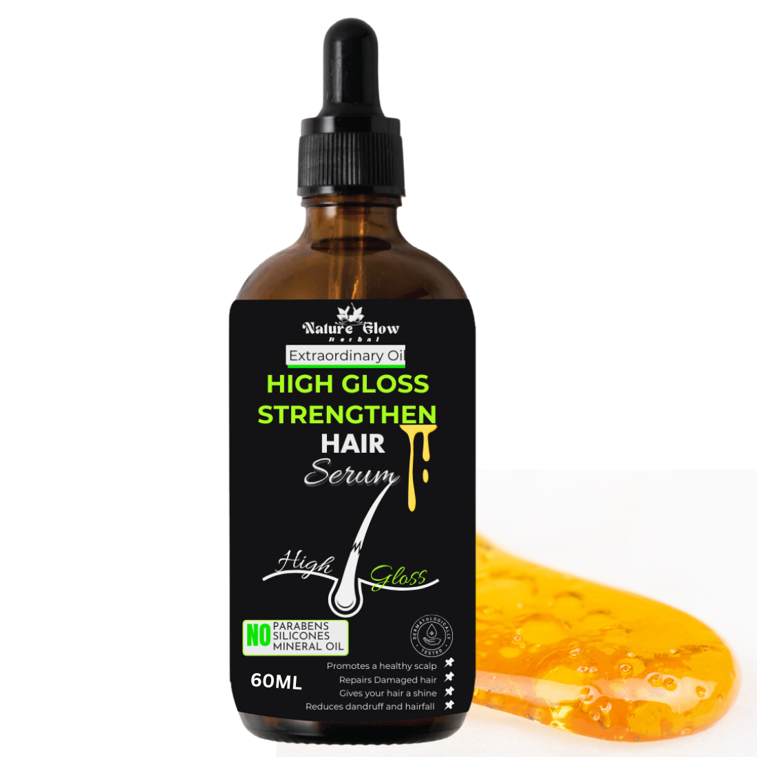 Nature Glow High Gloss Strengthening Hair Serum