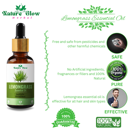 Nature Glow Premium Lemongrass Essential Oil