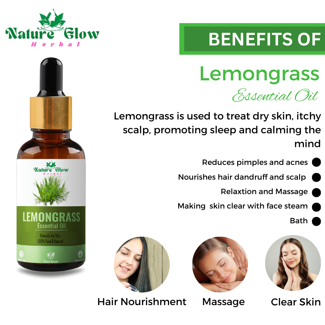 Nature Glow Premium Lemongrass Essential Oil