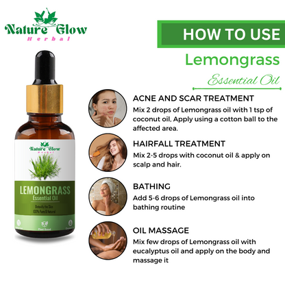 Nature Glow Premium Lemongrass Essential Oil