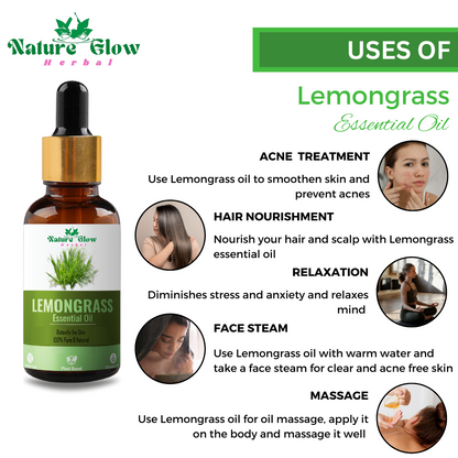 Nature Glow Premium Lemongrass Essential Oil