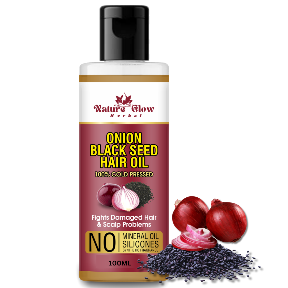 Nature Glow Onion Black Seed Hair Oil