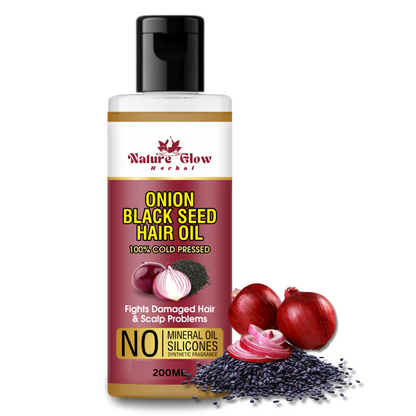 Nature Glow Onion Black Seed Hair Oil