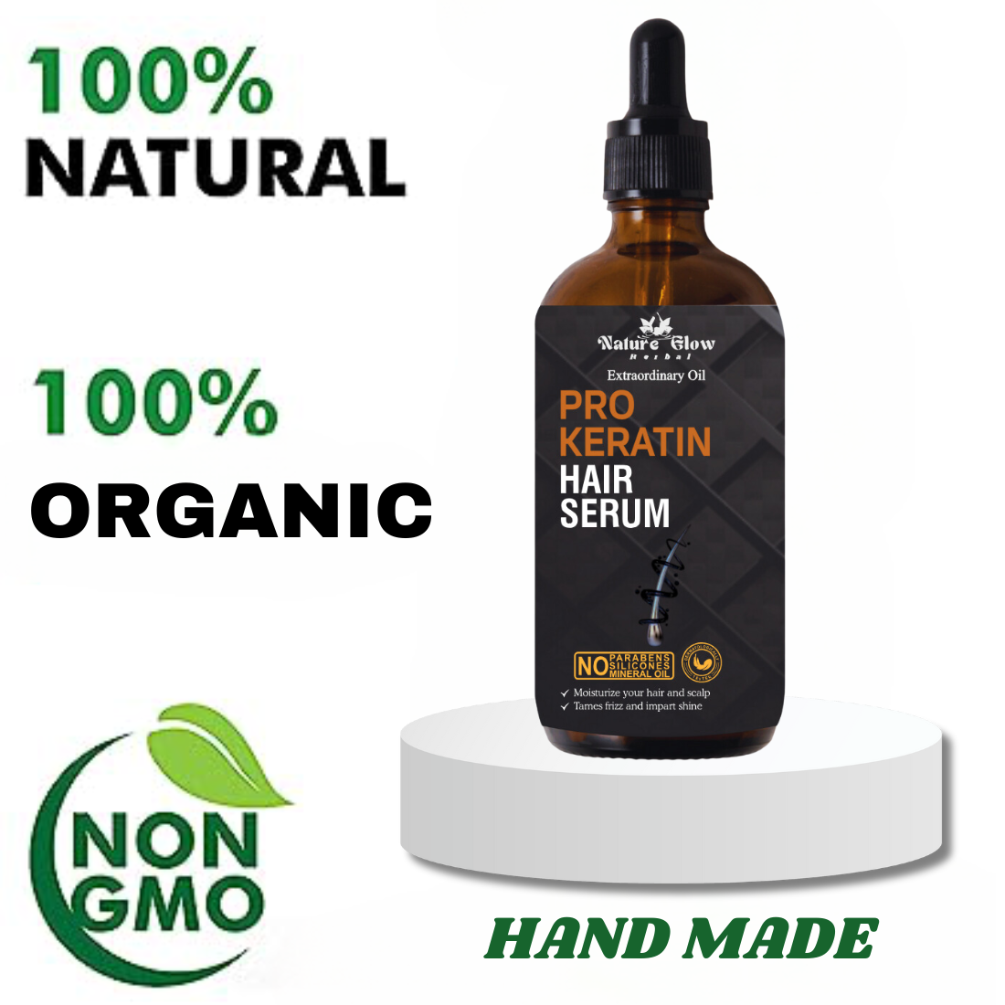 Nature Glow Pro Keratin Hair Serum