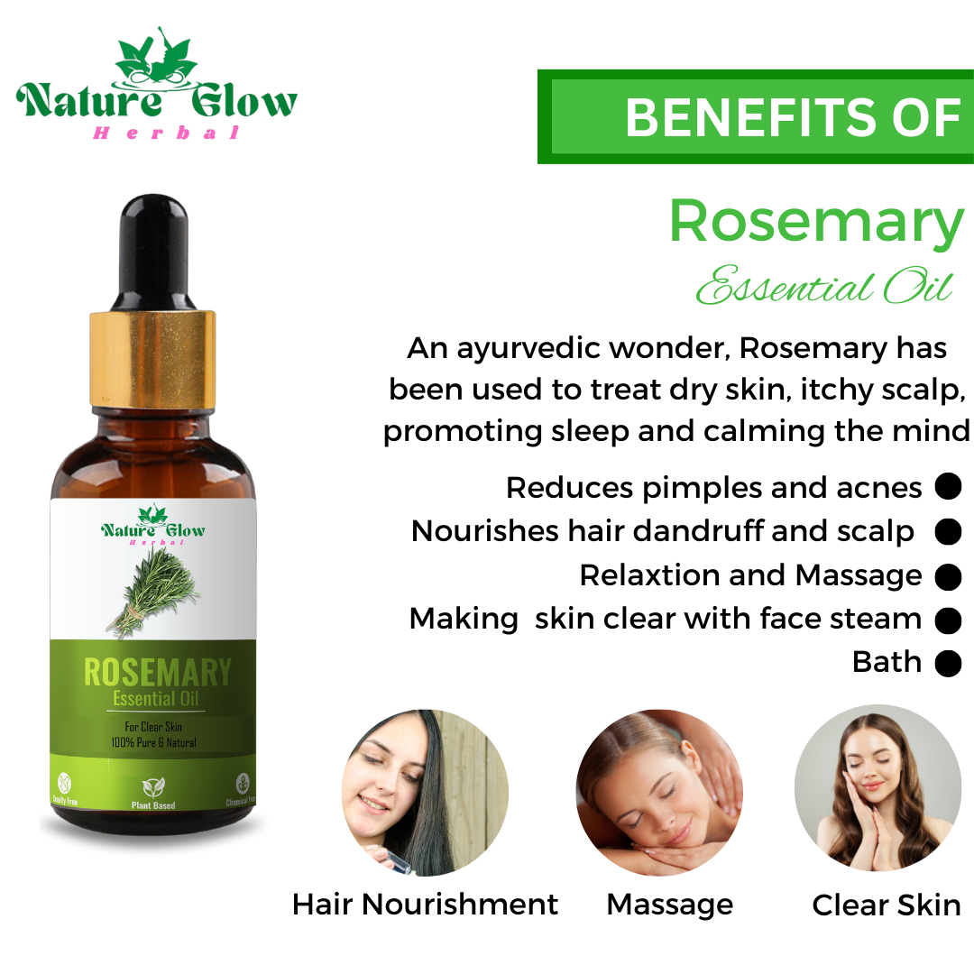 Nature Glow Premium Rosemary Essential Oil