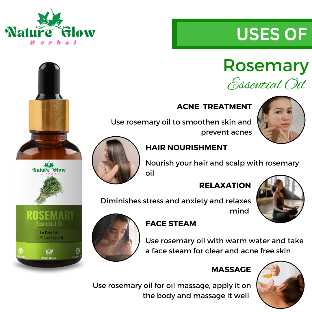 Nature Glow Premium Rosemary Essential Oil