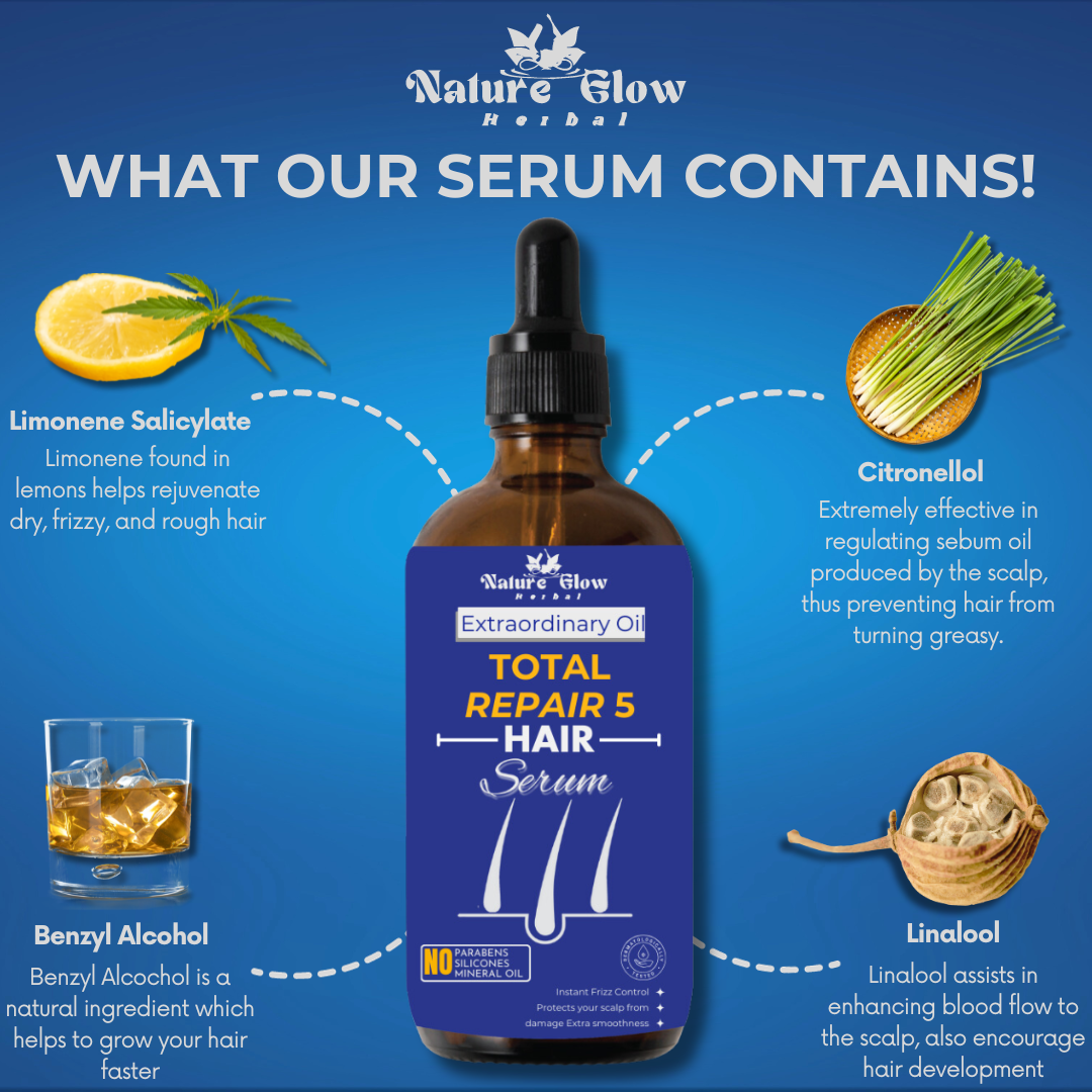 Nature Glow Total Repair 5 Hair Serum