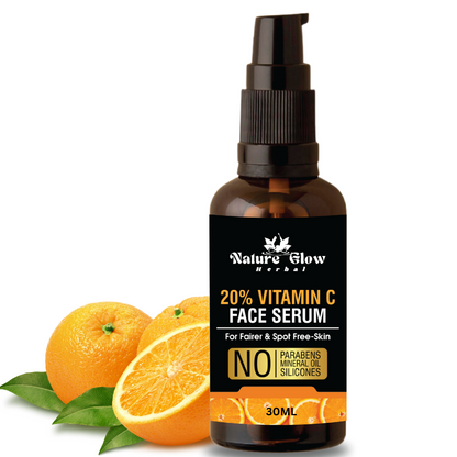 Nature Glow 20% Vitamin C Face Serum.