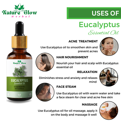 Nature Glow Herbal BUY 30ml 6 IN 1 DEEP SMOOTH HAIR SERUM & GET FREE 15ml Eucalyptus Essential Oil & Save 💸₹399